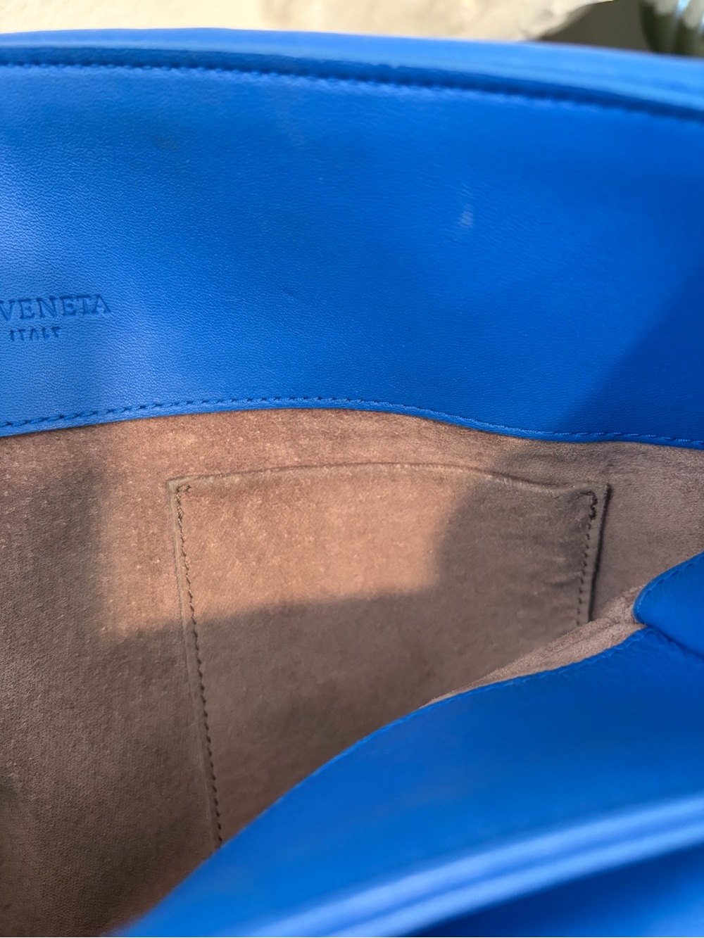 Bottega Veneta Blue Intrecciato Leather Large Olimpia Bag - Picture 14 of 16
